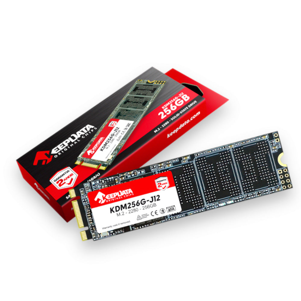 SSD M.2 SATA III Keepdata KDM256G-J12 256GB 2280 Leitura 550MB/s Gravação 500MB/s