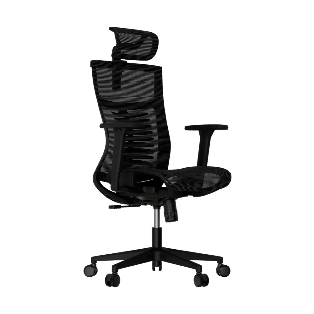 Cadeira Ergonômica Elements Vertta Pro Preta, Full Mesh, Ajuste 3D, Reclinação 150°, Suporte Lombar, BIFMA