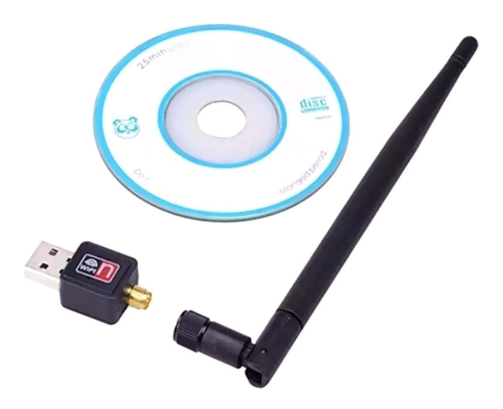 Adaptador Wi-Fi Usb Com Antena 802.iin 600 mbps Wireless