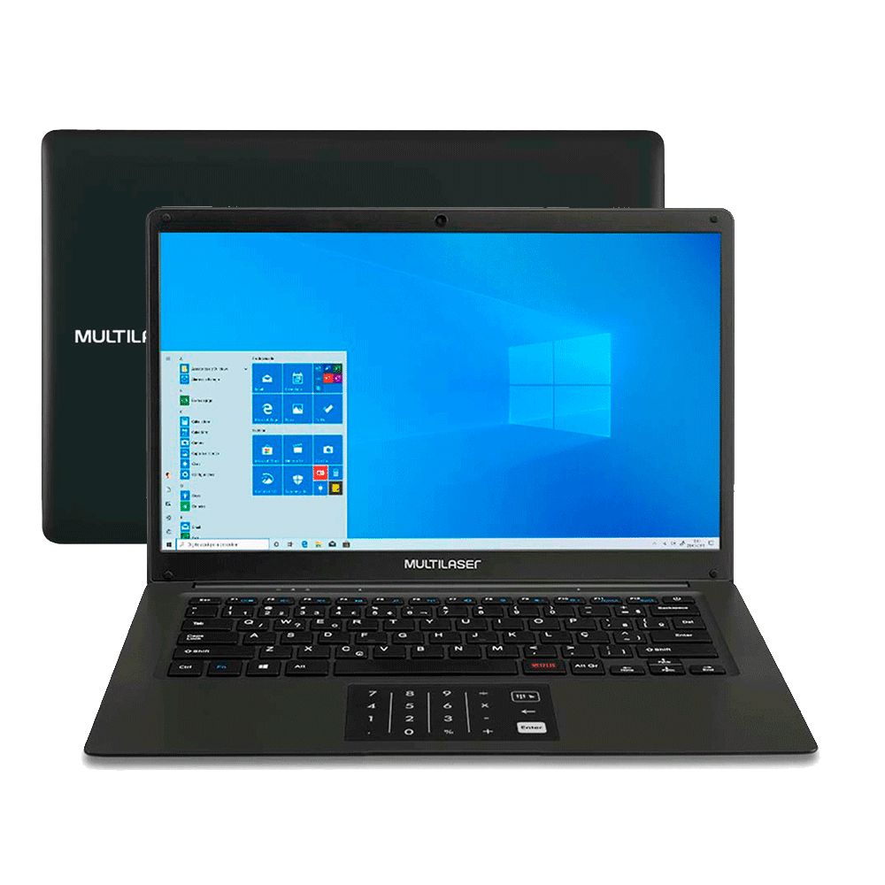 Notebook Multilaser Legacy Book PC310 ML-SH26, Intel N3700, 4GB RAM, 64GB eMMC, 14,1" HD, Windows 10, Preto - Semi Novo