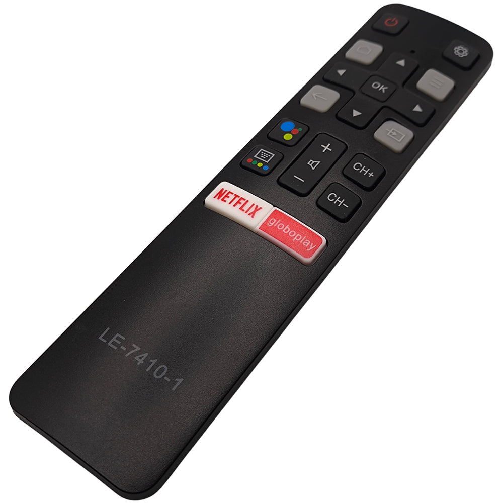 Controle Remoto Smart TV, Com Botões Netflix e Globoplay, Lelong - LE-7410-1