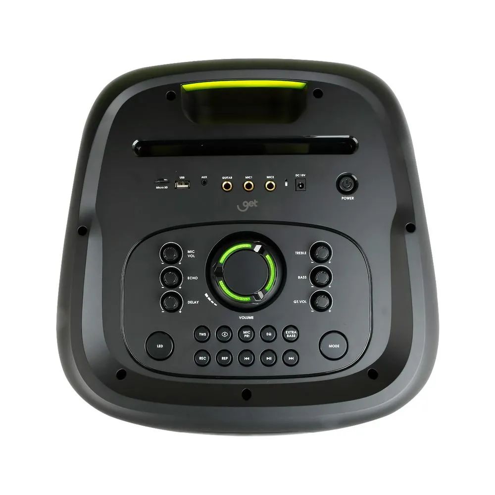 Caixa De Som Amplificada Bluetooth TWS Get Evoke 2001, 2000W RMS