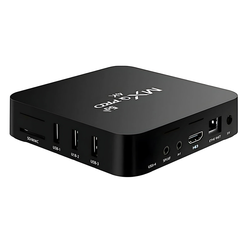 Receptor TV Box MXQ PRO 5G 4K, Quad-Core, CPU 64 Bits, Sistema Android - Preto