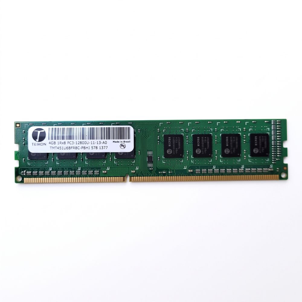 Memória RAM Teikon 4GB DDR3 1600MHz PC3-12800U 1Rx8 Desktop