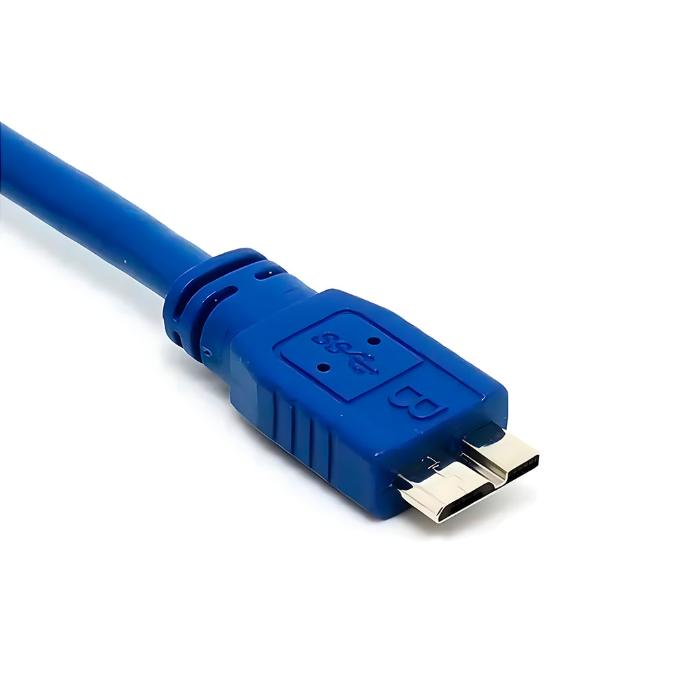 Cabo USB AM/BM 3.0 1,5M Micro-Para Uso Em HD Externo, Portátil e Case de HD e SSD