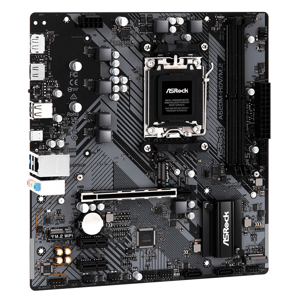 Placa Mae AsRock A620M-HDV/M.2, DDR5, Socket AM5, M-ATX, Chipset AMD A620, A620M-HDV-M2
