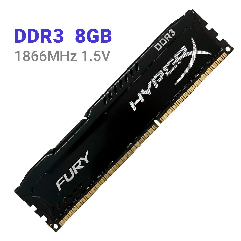 Memória 8GB DDR3 1866MHz 1.5V Kingston Fury HyperX - HX318C10FB/8 - (USD)