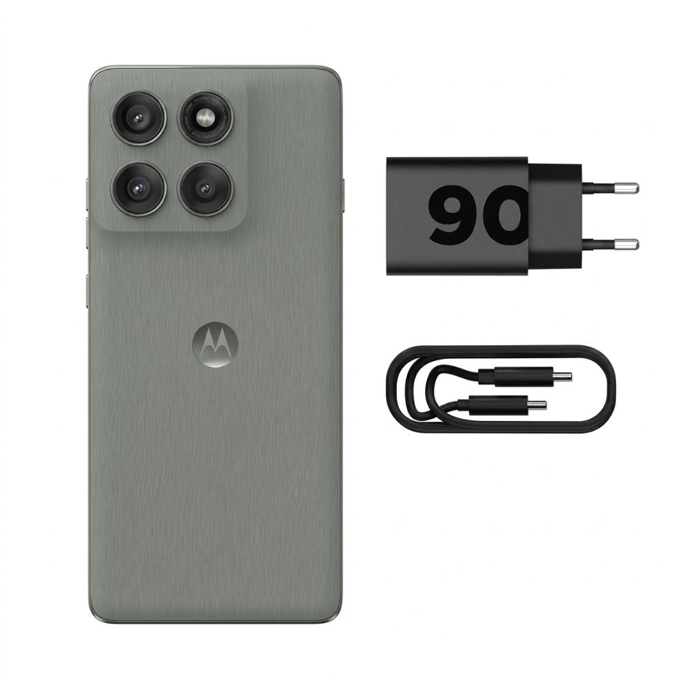 Smartphone Motorola Edge 60 Pro 5G Tela 6.7"  512GB, 12GB RAM + 12GB Ram Boost 120Hz, Câmera Sony LYTIA 50MP - Cinza