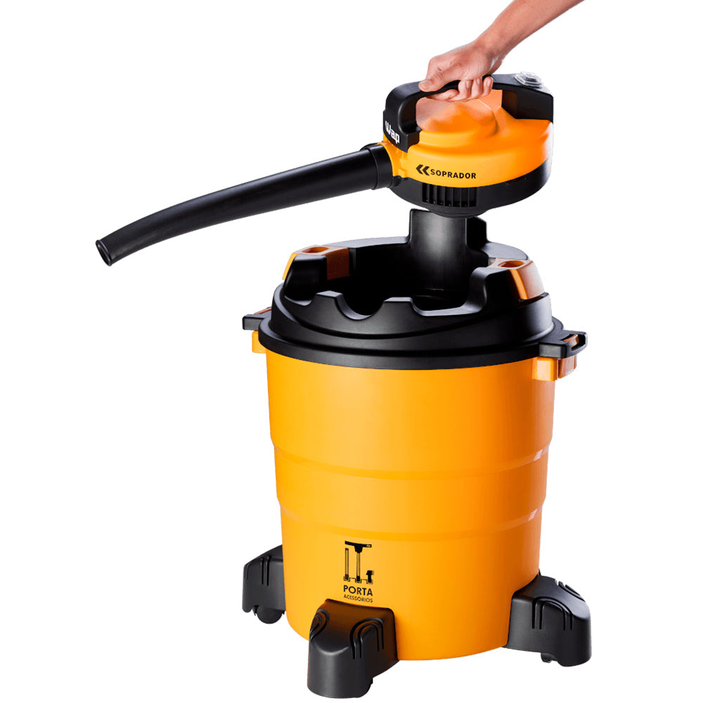 Aspirador de Pó e Água Profissional WAP GTW 55 - 1600W, 55L, Filtros HEPA e Espuma, Função Sopro, Cabo 5m, 220V