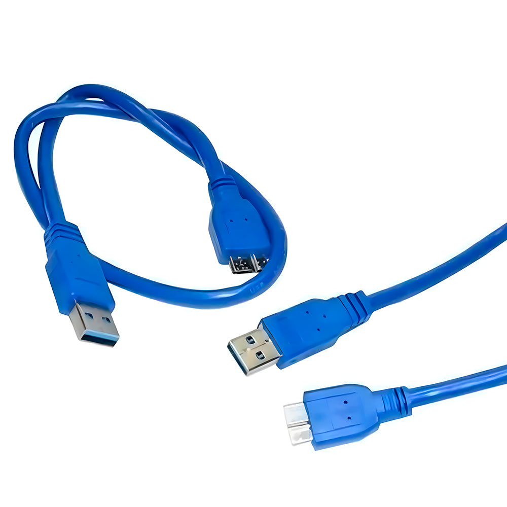 Cabo USB AM/BM 3.0 1,5M Micro-Para Uso Em HD Externo, Portátil e Case de HD e SSD