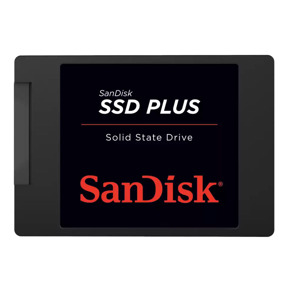 SSD Plus SanDisk 480GB SATA III 2,5" 7mm, Leitura 535MB/s, Gravação 445MB/s, NAND TLC, Controlador SMI - SDSSDA-480G-G26