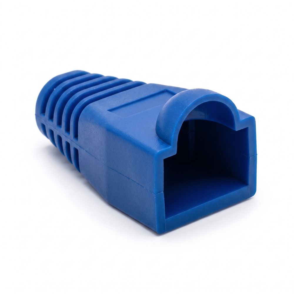 Capa Protetora Para Plugues De Conexao Rj45 Cat5 e Cat6, Azul