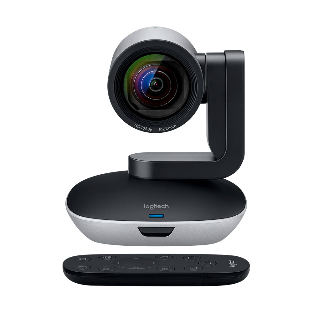 Webcam Logitech PTZ Pro 2 Full HD 1080p com Zoom Óptico 10x, Pan/Tilt Motorizado e Controle Remoto