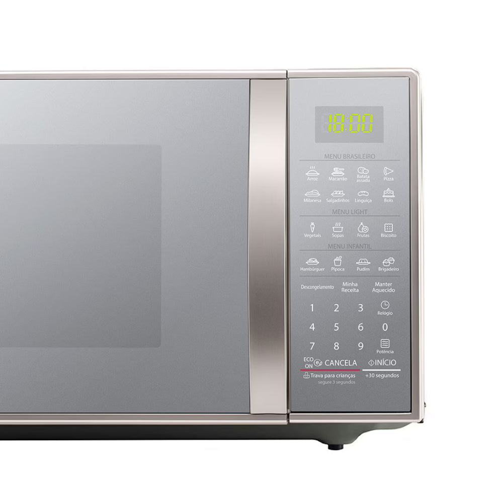 Micro-Ondas LG 30 Litros Limpa Fácil, MS3043BRA , Prata 220V