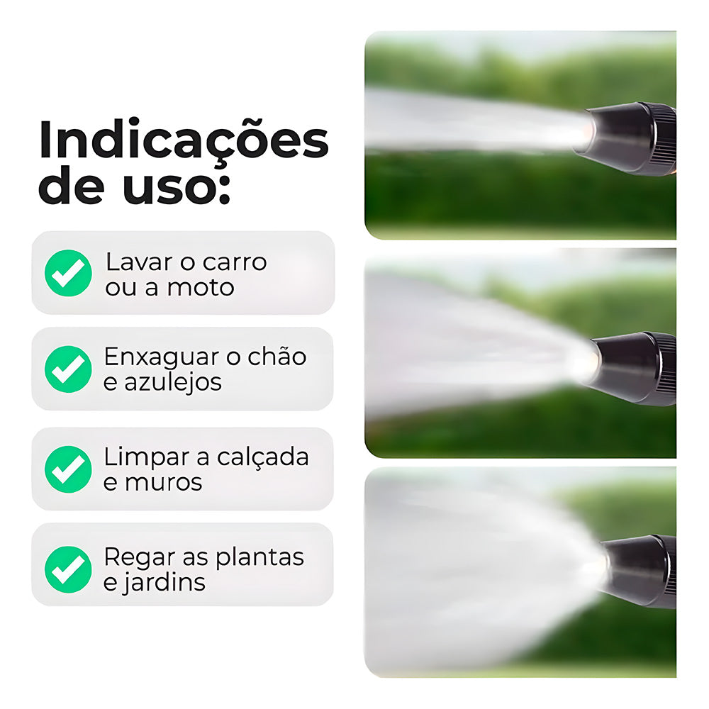 Bico de Alta Pressão Para Mangueira, Com Jato de Água, 3 em 1, KAPBOM, KA-1235