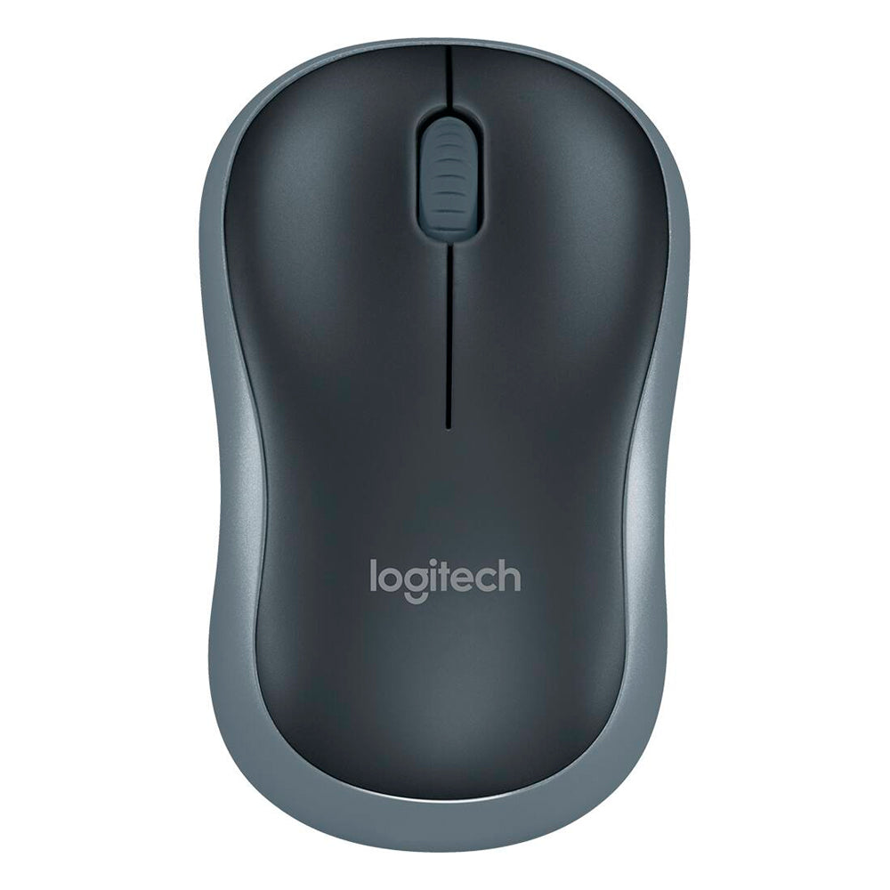 Mouse Óptico Sem Fio Logitech M185, Ambidestro, 1.000DPI, Compacto, 3 Botões, Cinza