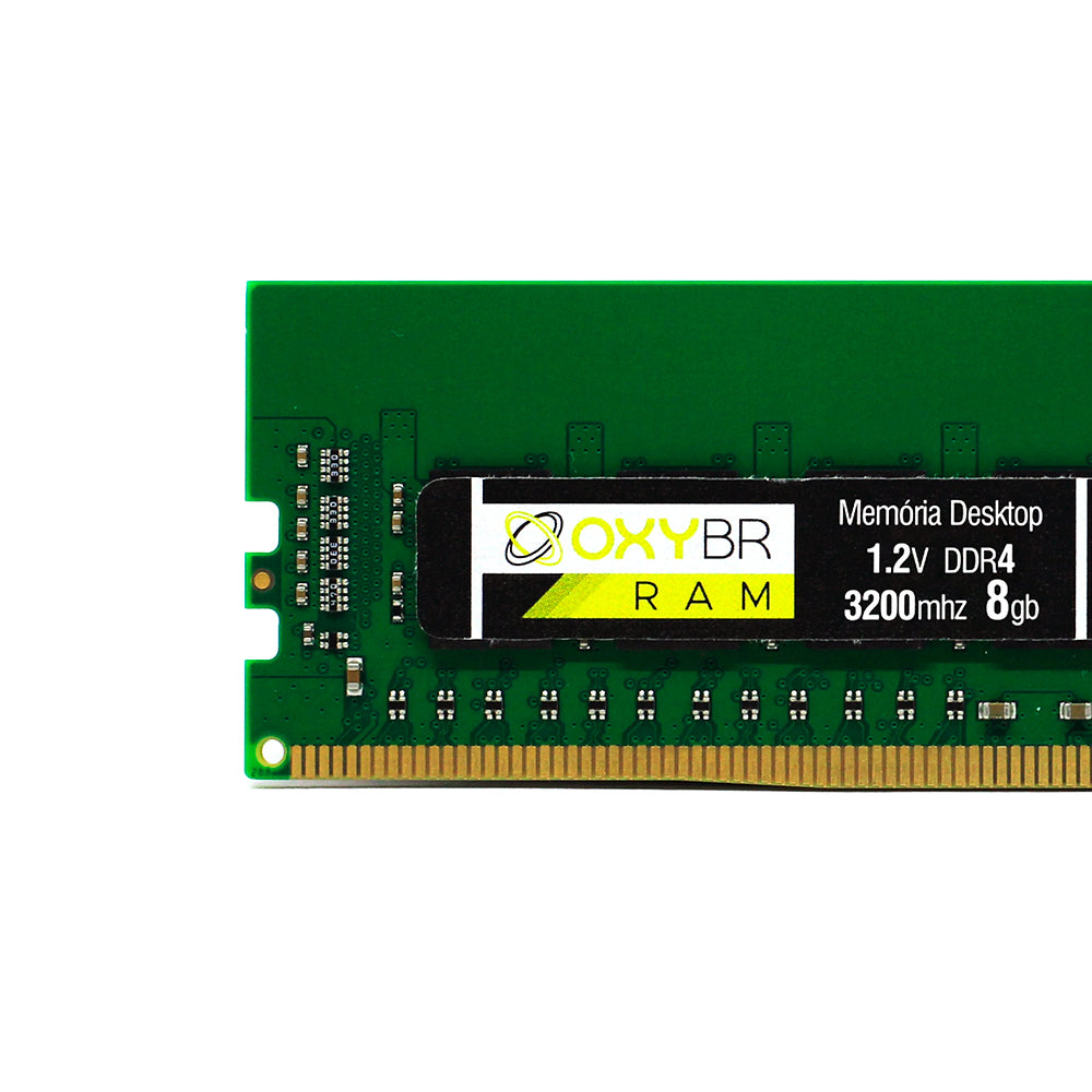 Memória RAM Desktop OxyBR 8GB DDR4 DIMM 3200MHz 288 pin 1.2V PC4-25600