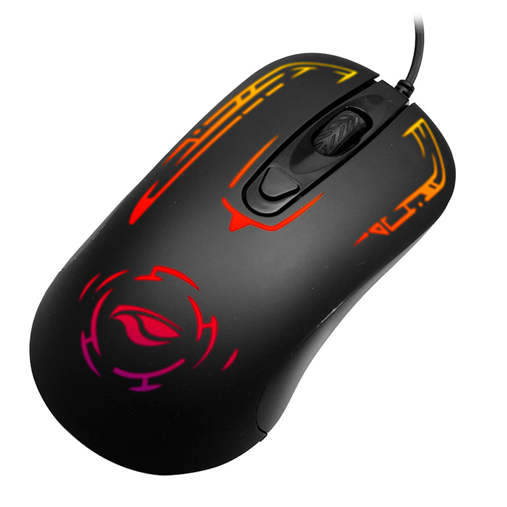 Mouse Gamer C3Tech, 2400DPI, LED Multicolors, 4 Botões, USB 2.0, MG-12BK - Preto