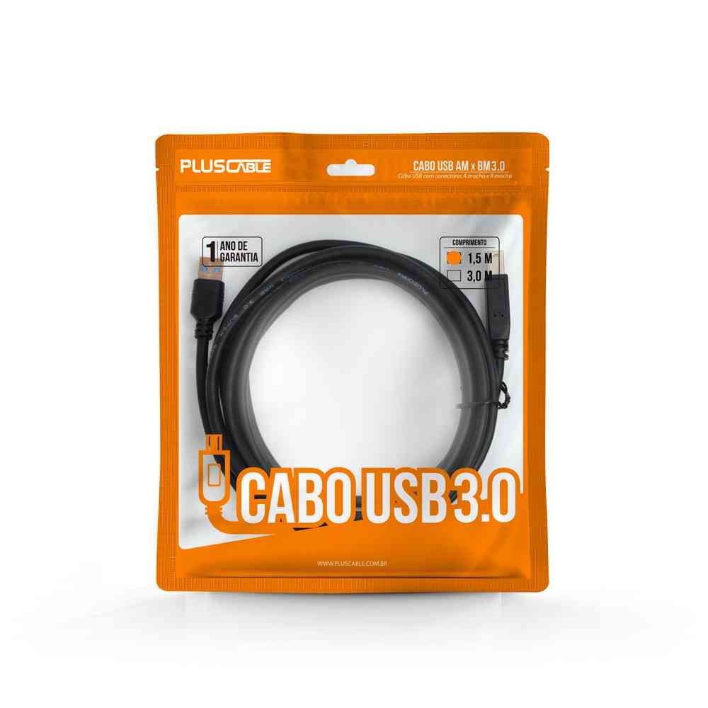 Cabo Extensor Para USB 3.0 AM/AF 1.5M USBAF3015 PlusCable