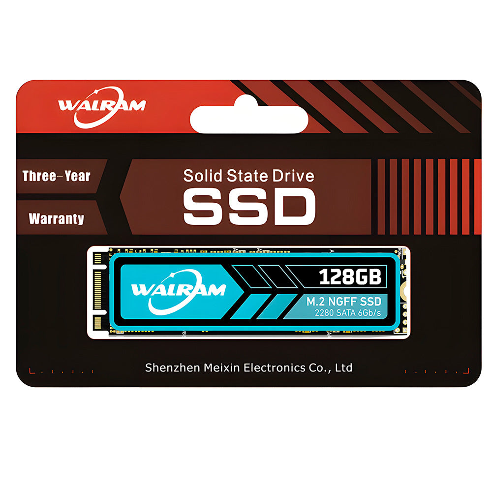 SSD M.2 SATA 6GB/s 128GB Leitura 560Mb/s Escrita 490Mb/s - Walram