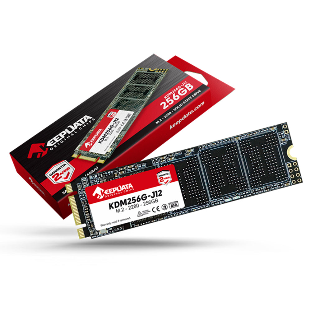 SSD M.2 SATA III Keepdata KDM256G-J12 256GB 2280 Leitura 550MB/s Gravação 500MB/s