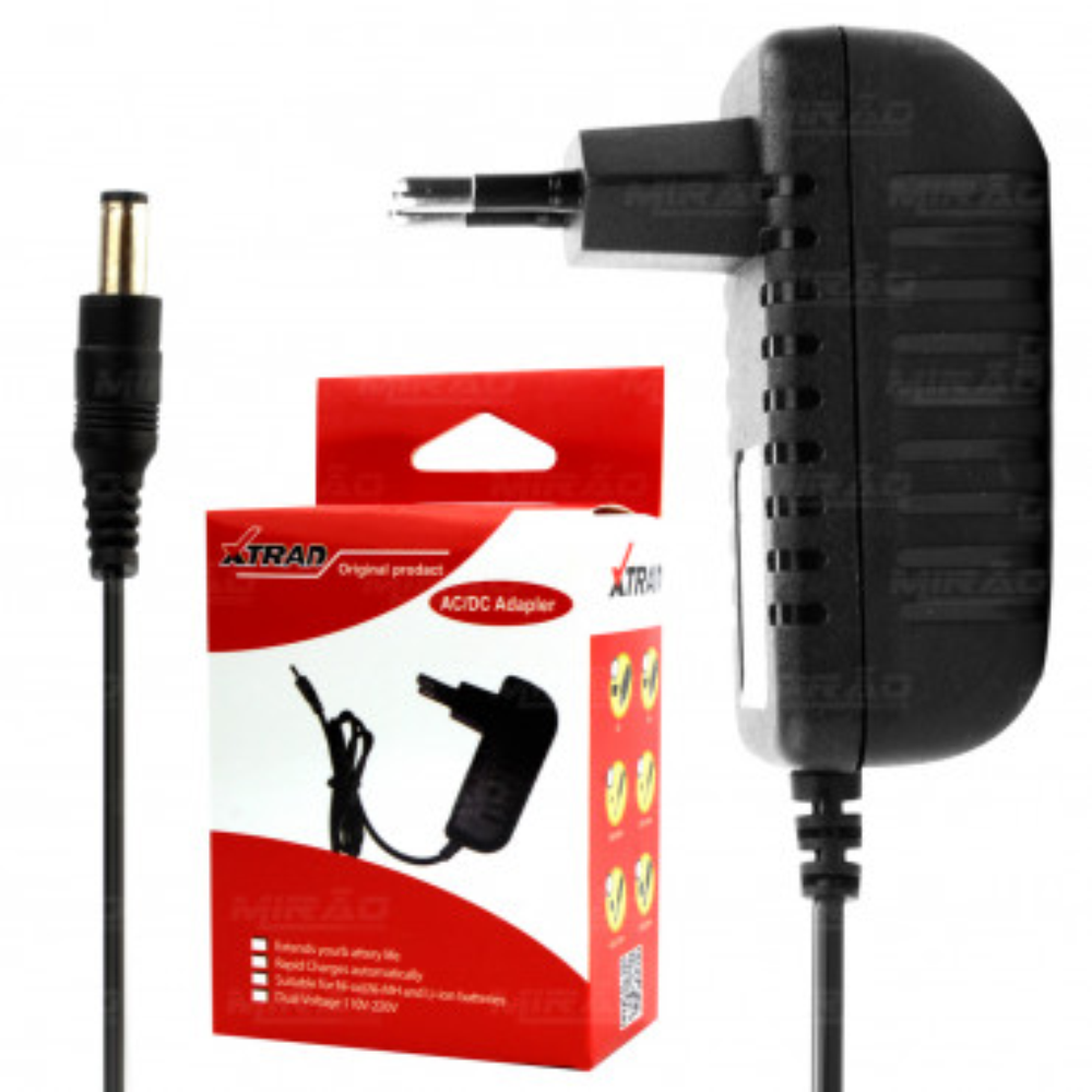 Fonte Bivolt 9V 3A Plug 3,5mm x 1,35mm Xtrad Xt-6017