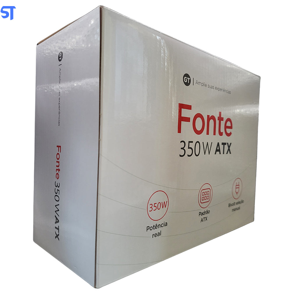 Fonte de Alimentação Atx Potencia Real 350W Goldentec - G350 -Gt350