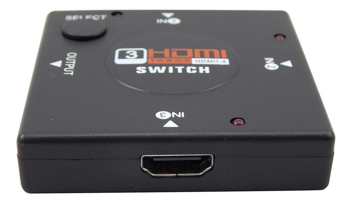 Switch HDMI Auto 3 Portas de Entrada 1 Porta Saída 1080P 3D