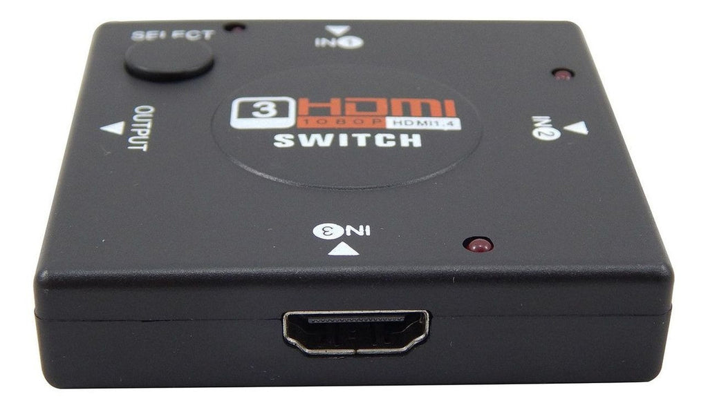 Switch HDMI Auto 3 Portas de Entrada 1 Porta Saída 1080P 3D