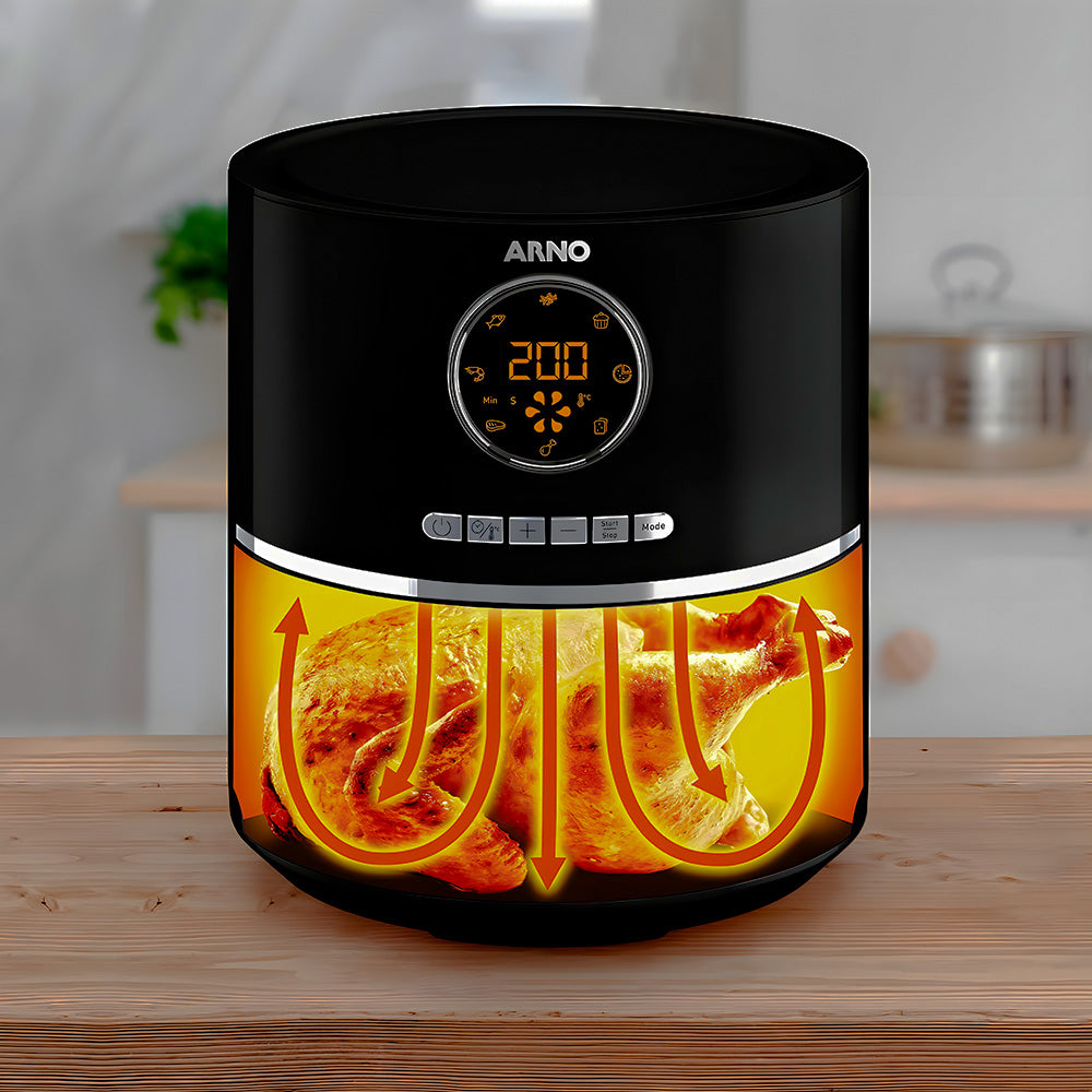 Fritadeira Sem Óleo Arno, Air fryer Ultra 4,2 Litros, 220V - Preta
