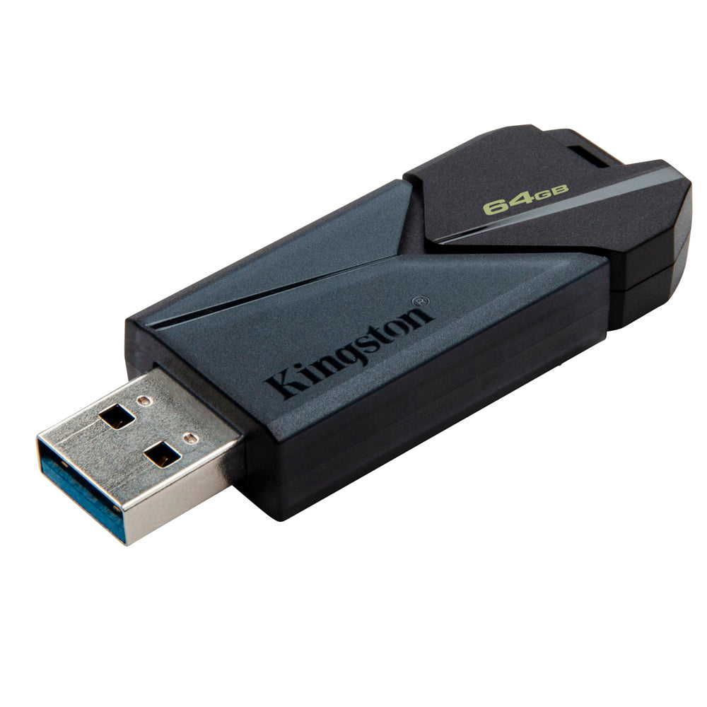 Pen Drive Kingston DataTraveler Exodia Onyx 64GB USB 3.2 Gen1, Preto Fosco, Tampa Deslizante - DTXON/64GB