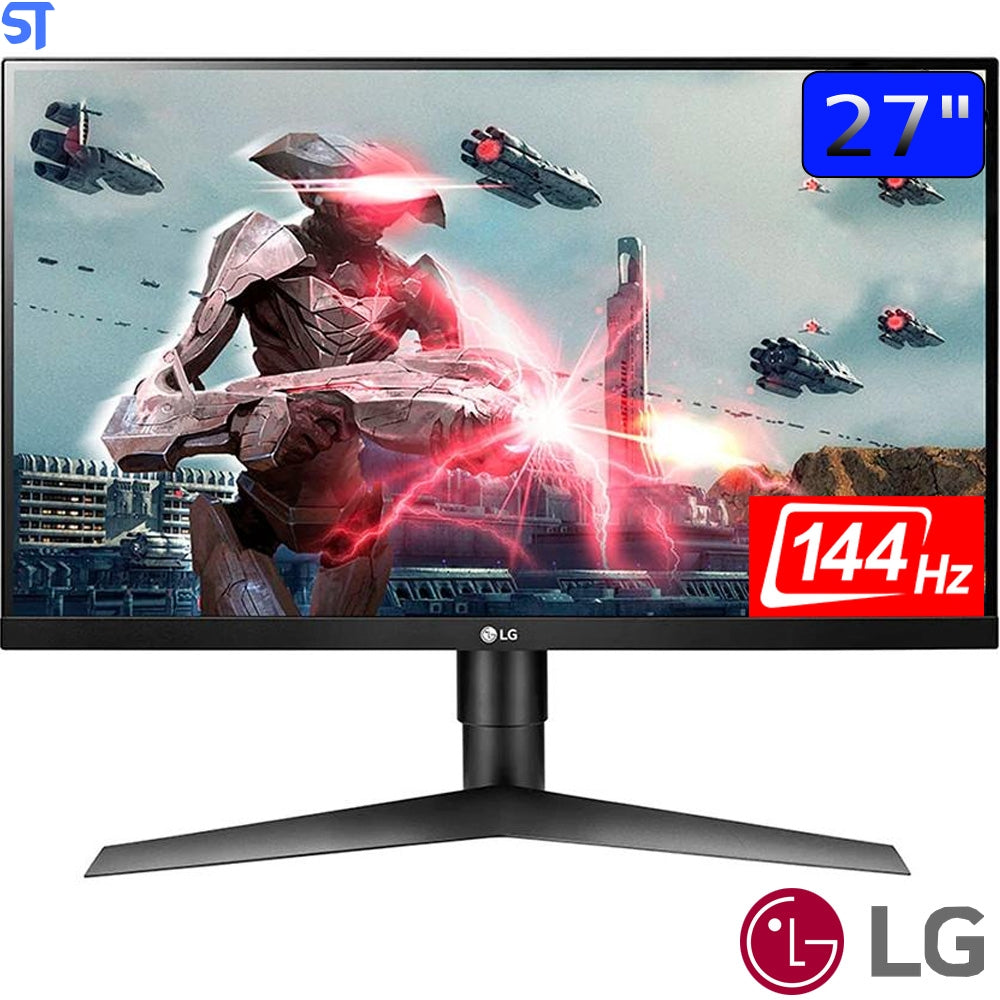 Monitor Gamer LG Ultra Gear 27 Full HD, 144 Hz, 1ms, 27GL650F IPS, HDMI e DisplayPort, sRGB 99%, HDR10, FreeSync, VESA,