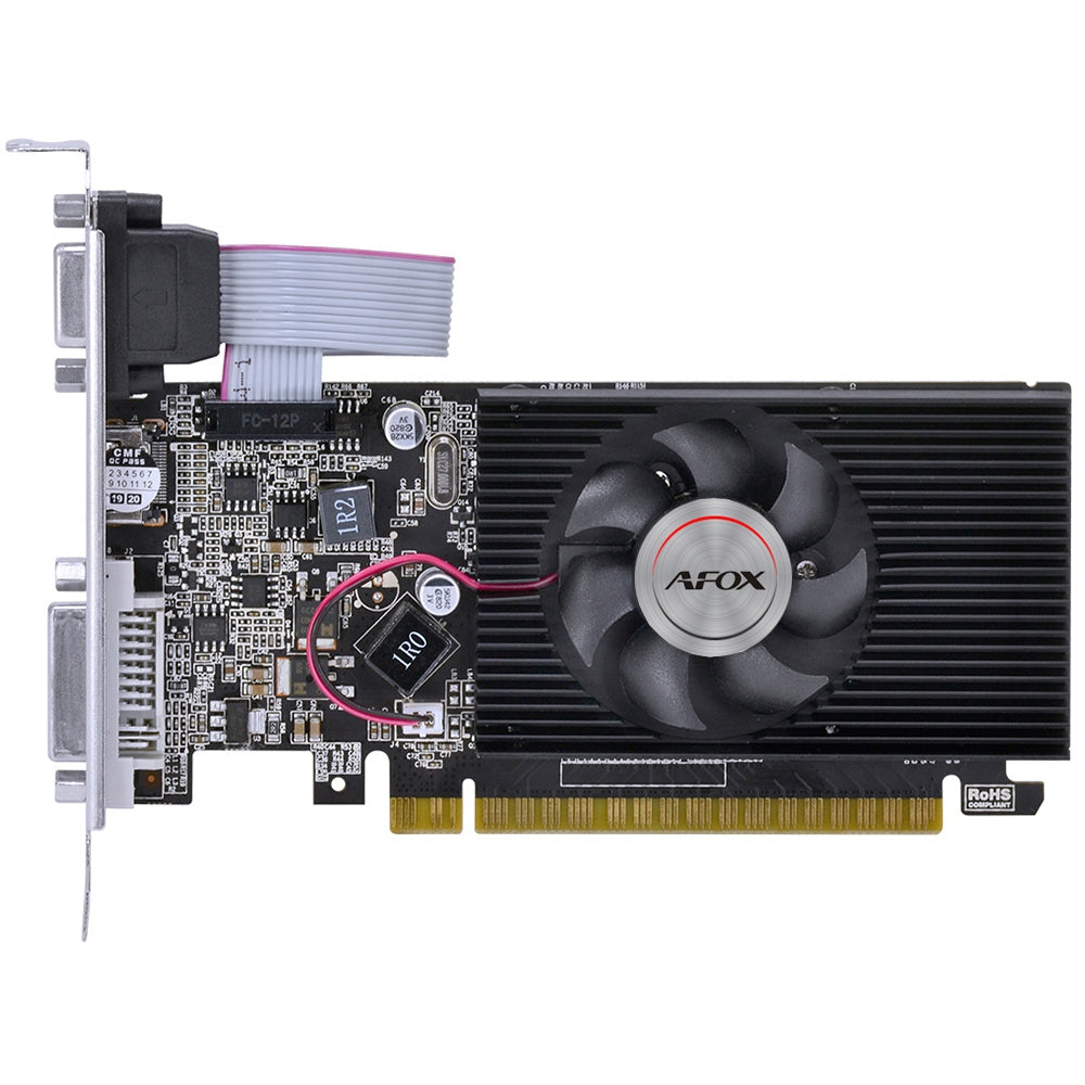 Placa De Vídeo Afox GT-630 2gb Ddr3 - 64bit  1 Fan  Hdmi  Dvi Vga - Af630-2048d3l1