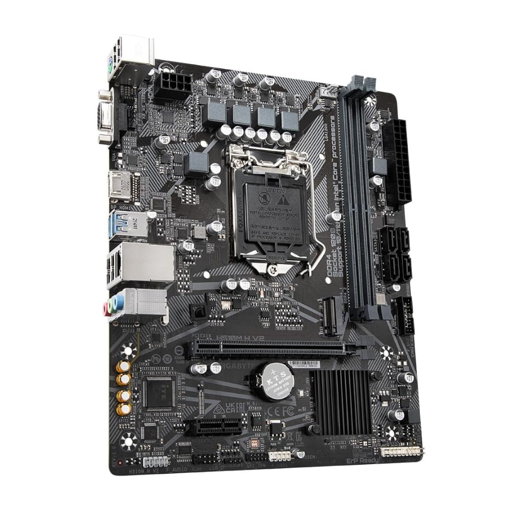 Placa Mãe Gigabyte H510M H V2, LGA 1200, 10ª/11ª Gen Intel, DDR4 64GB, HDMI, D-Sub, 1xM.2 NVMe, 4xSATA, Ultra Durable