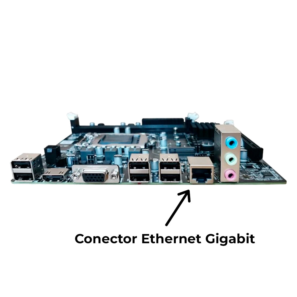 Placa Mãe Soquete 1155 H61 DDR3 - Com Slot Para SSD M2 - PCi Express e HDMI Goldentec - Gt-H61 M2, Rede Gigabit S/ Caixa