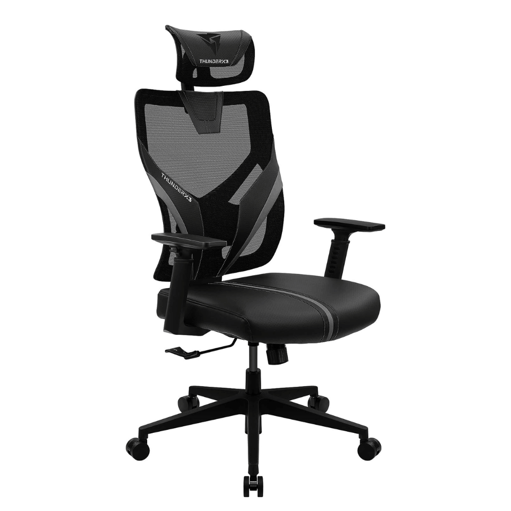 Cadeira Gamer Ergonômica ThunderX3 YAMA1, Preta, 69672, Com Tela Mesh