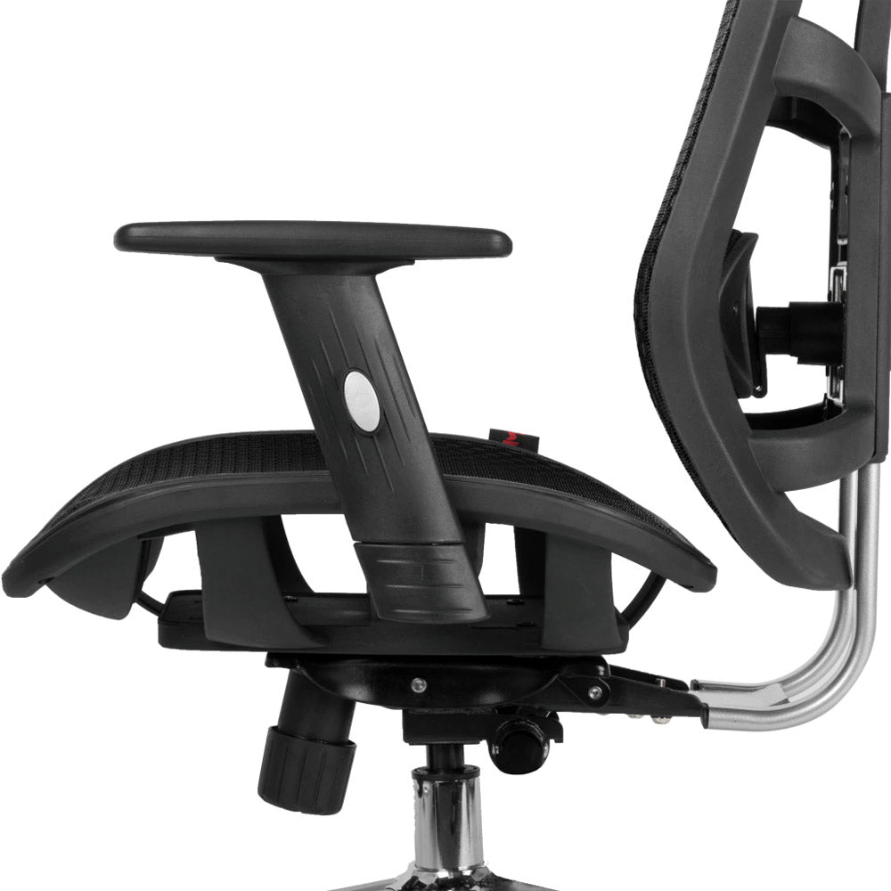 Cadeira Gamer e Escritório DT3 Office Diana Cavaleira Series Ergonômica Com Estofado de Mesh, Reclinável, Preto, 11726-7
