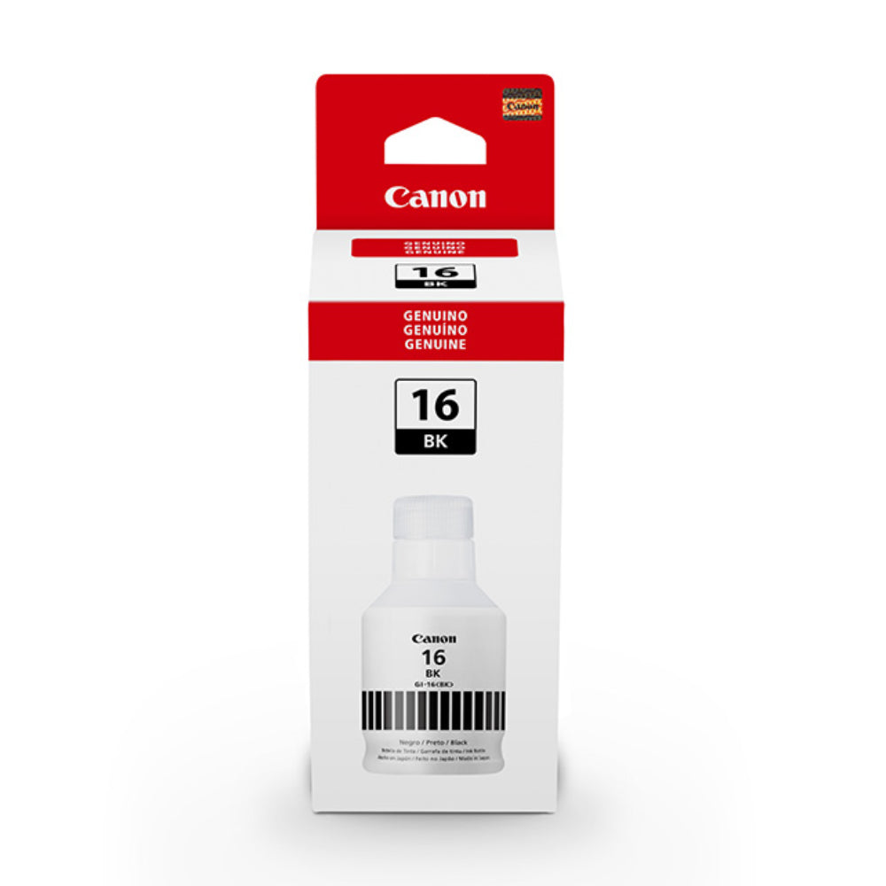 Refil de Tinta Canon GI-16 Preto 170ml Original para Linha Maxify GX GX6010, GX7010
