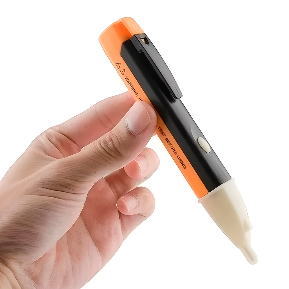 Caneta Detectora de Tensão Com Luz e Alerta Sonoro 90v a 1000v Com Pilhas KAPBOM - KA-1282