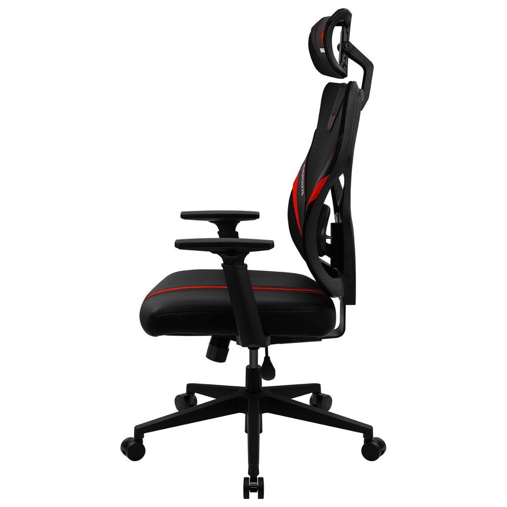 Cadeira Gamer ThunderX3 YAMA1 Ergonômica, Mesh Reclinável 90-135°, AIR Tech, Ajustável, Preta/Vermelha