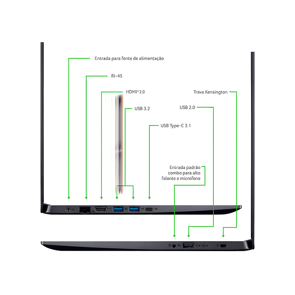 Notebook Acer Aspire 5 A515-54-55L0 Intel Core i5-10210U - 16GB RAM - 512GB SSD M.2 15,6