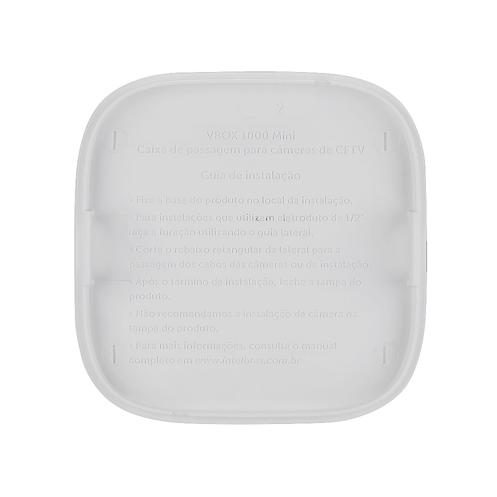 Caixa Plástica de Passagem Para CFTV Intelbras VBox 1000 MINI