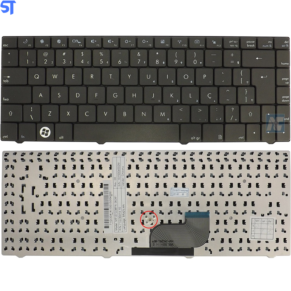 Teclado Notebook Positivo Cce Mp 07g38pa 36081