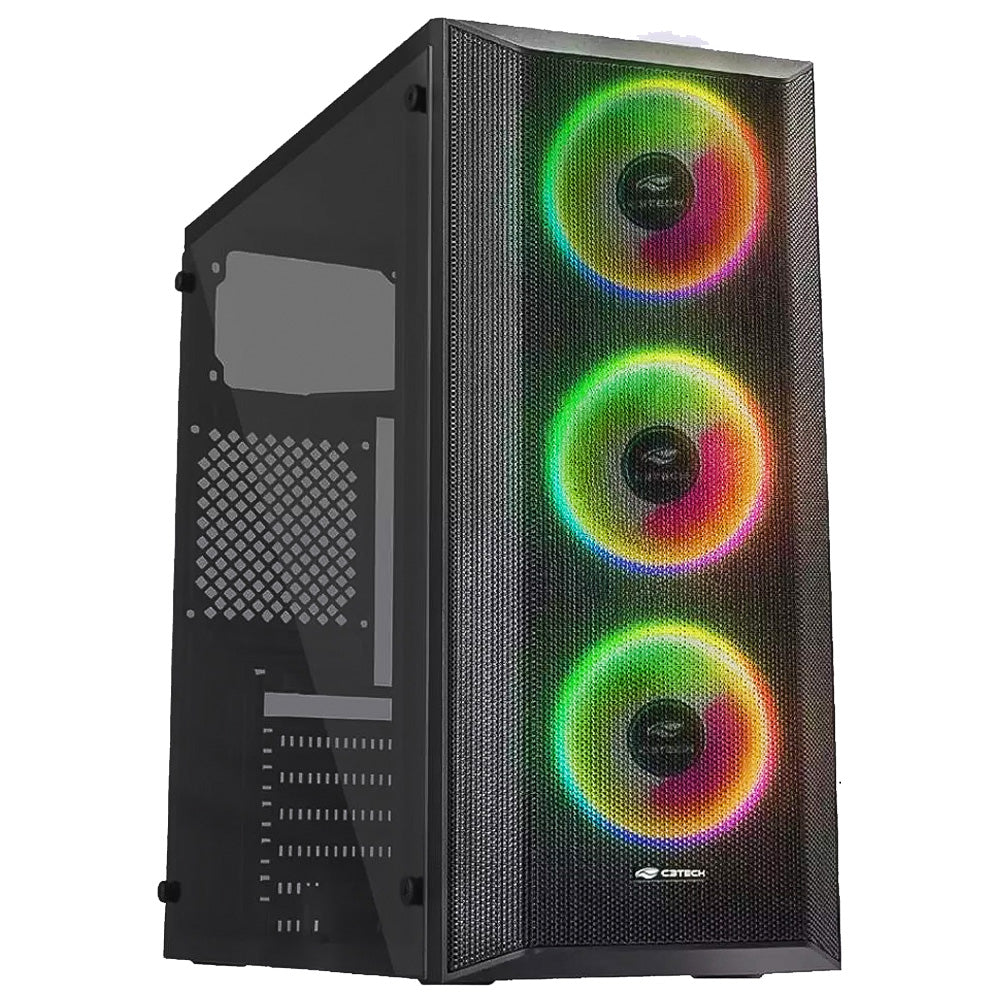 Computador Gamer i7-10700F -Gigabyte H470M - RAM 16GB - SSD 512GB - Placa de Vídeo 4GB - Fonte 750w - Gab G220BK, Win 10