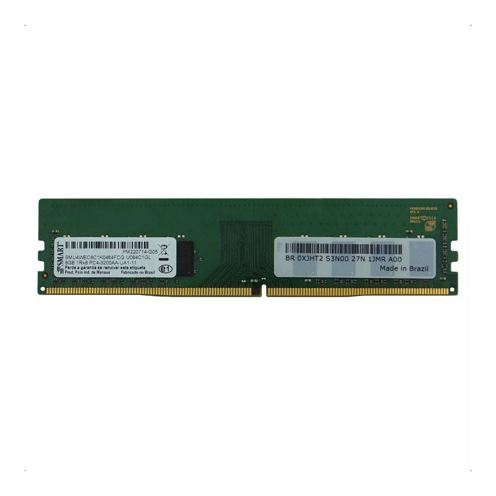Memória RAM Desktop Smart 8GB DDR4 3200MHz 1Rx8 PC4-25600 CL22 1.2V UDIMM 288-PiN