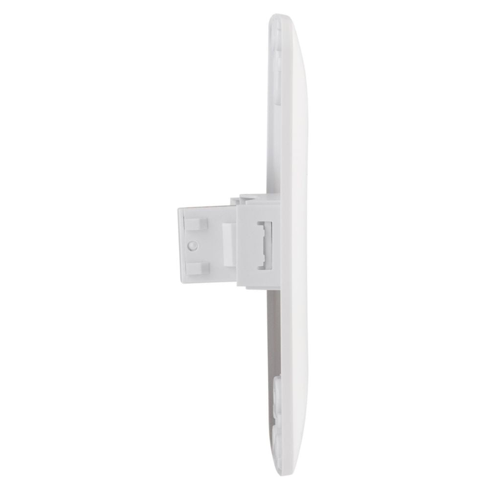 Tomada de Rede RJ45 Cat6 Tramontina Aria 4x2 Conjunto Completo Branco