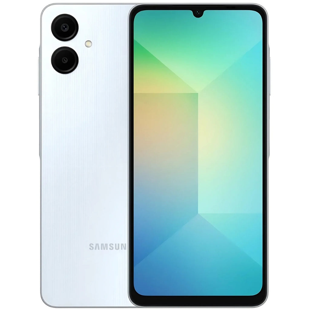 Smartphone Samsung Galaxy A06 128GB - Branco, 4G, RAM 4GB, Câmera 50MP + Selfie 8MP, Tela 6,7