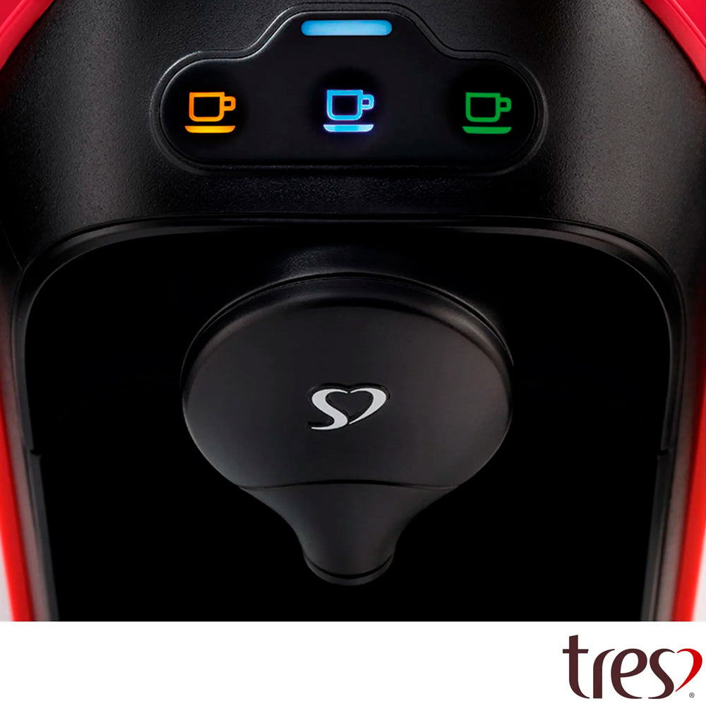 Cafeteira Espresso Três Corações Passione Vermelha, 220V, 15bar, 650ml, Multibebidas Automática