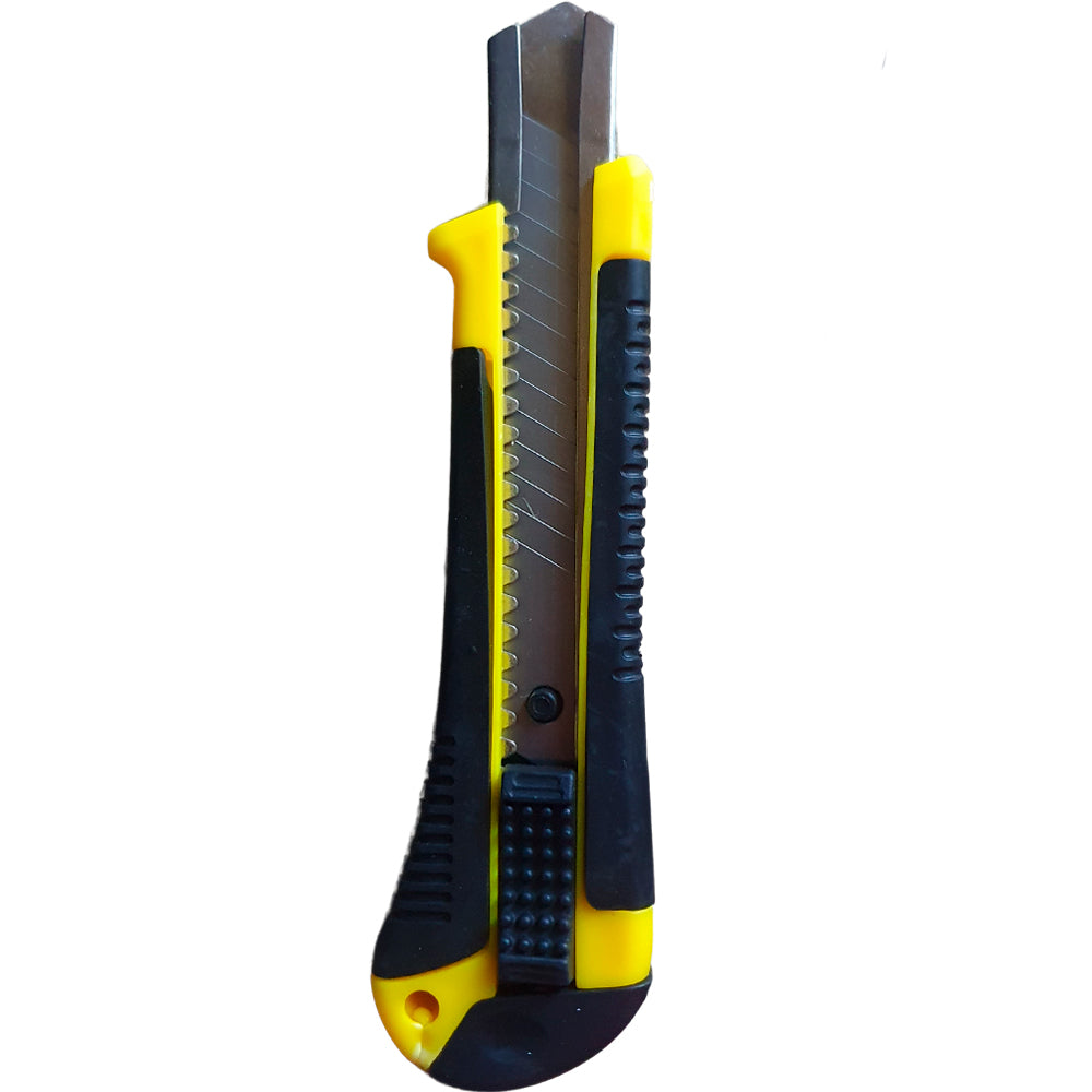 Estilete Profissional Cutter Knife Com Laminas 18mm Amarelo - Atomo