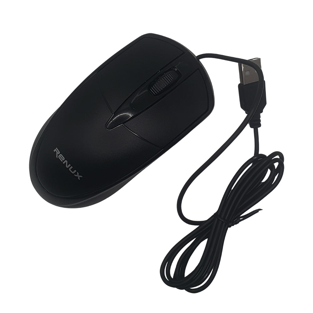 Mouse Óptico Com Fio USB 3.0, Com 1.000 de DPI, RENUX - RE-MOU-509